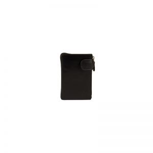 Cartera monedero con llavero piel hombre negro Box