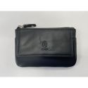 Monedero piel vacuno hombre negro Box
