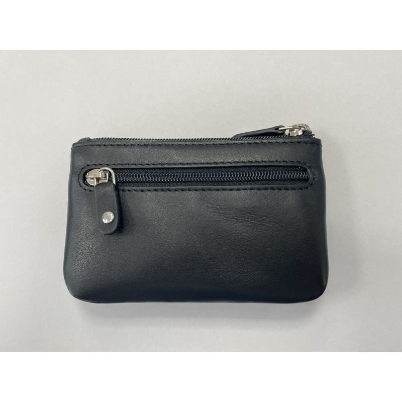 Monedero piel vacuno hombre negro Box