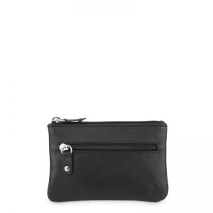 Monedero Piel Vacuno Hombre Negro Box