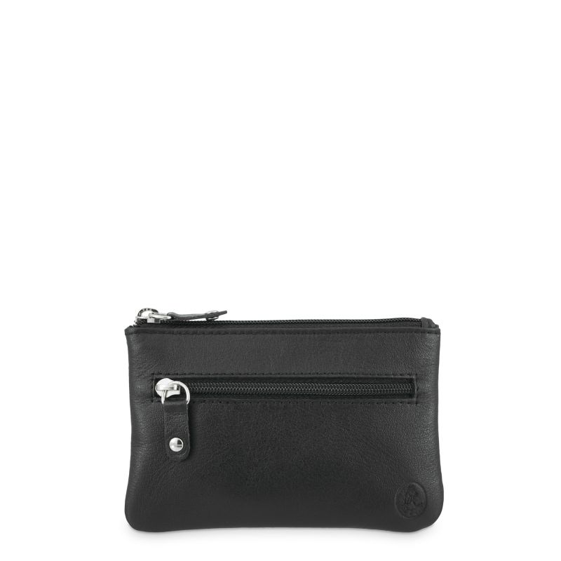 Monedero Piel Vacuno Hombre Negro Box