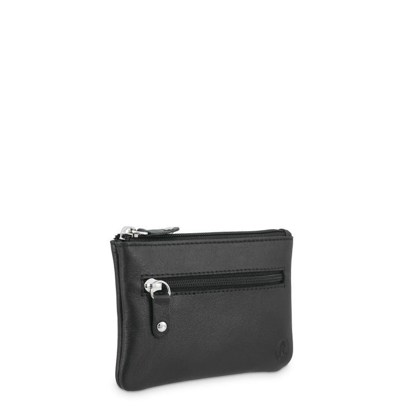 Monedero Piel Vacuno Hombre Negro Box