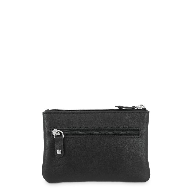 Monedero Piel Vacuno Hombre Negro Box