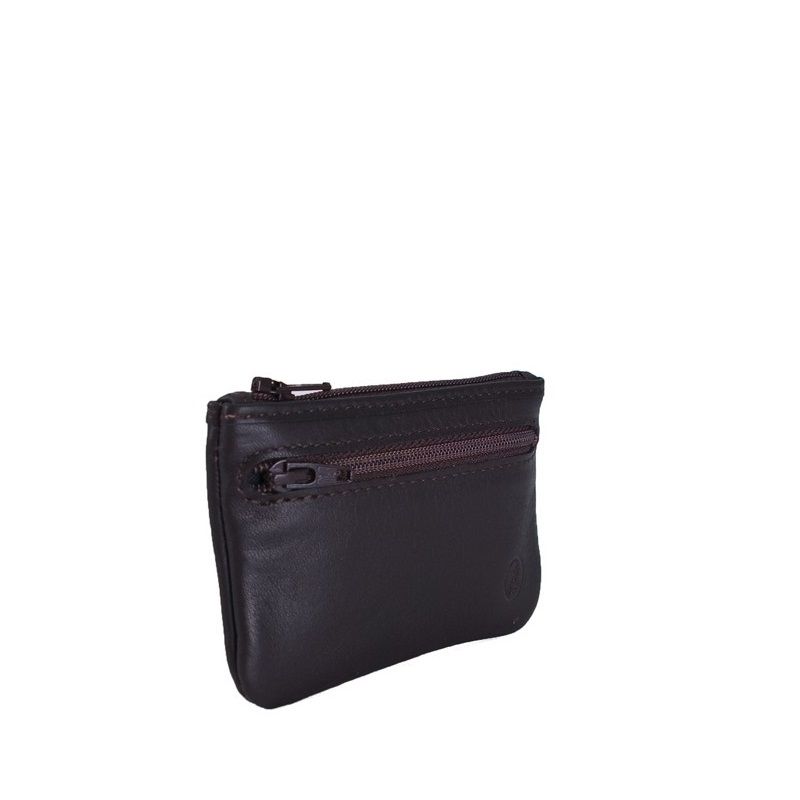 Monedero piel vacuno hombre marrón Box
