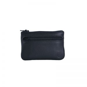 Monedero piel hombre negro Box