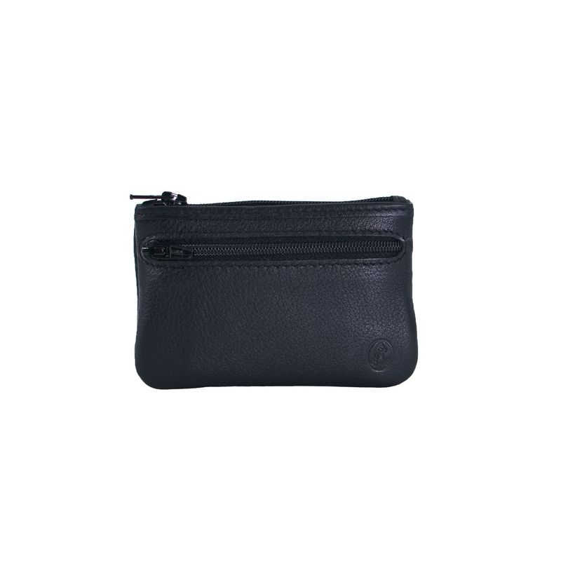 Monedero piel hombre negro Box