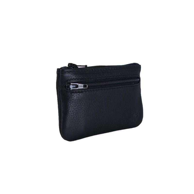 Monedero piel hombre negro Box