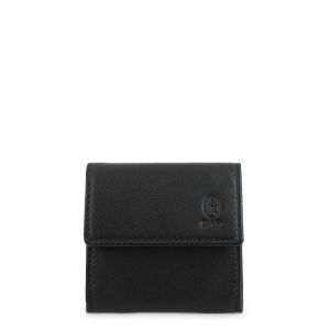Monedero Piel Vacuno Hombre Negro Box
