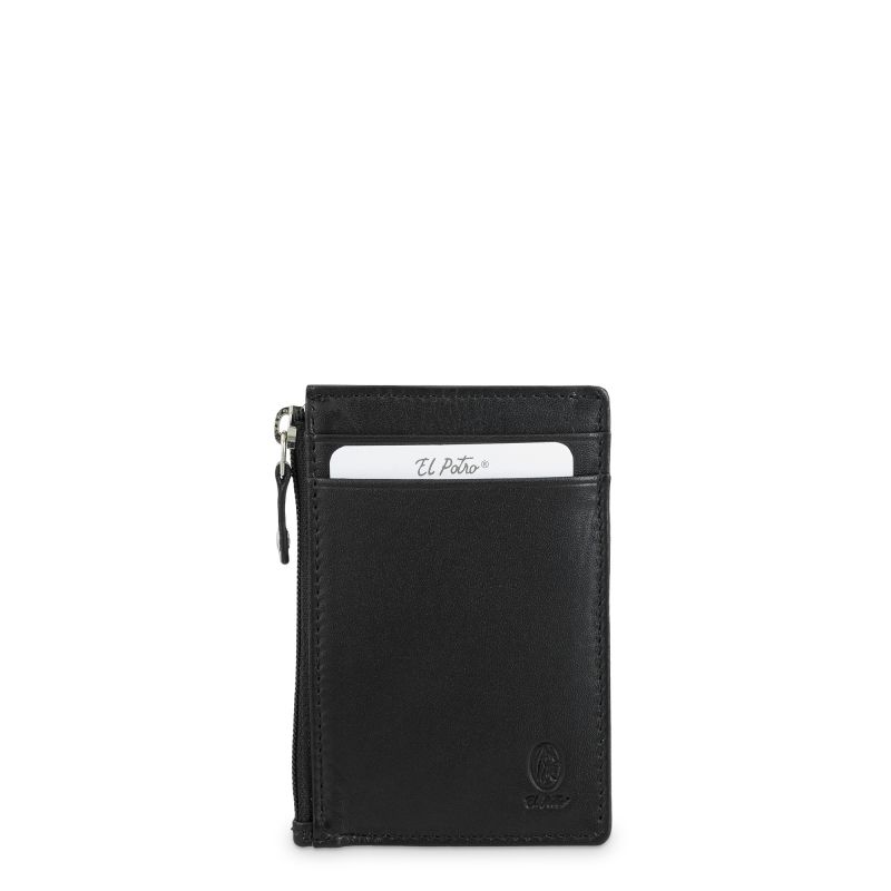 Monedero Llavero Piel Vacuno Hombre Negro Box
