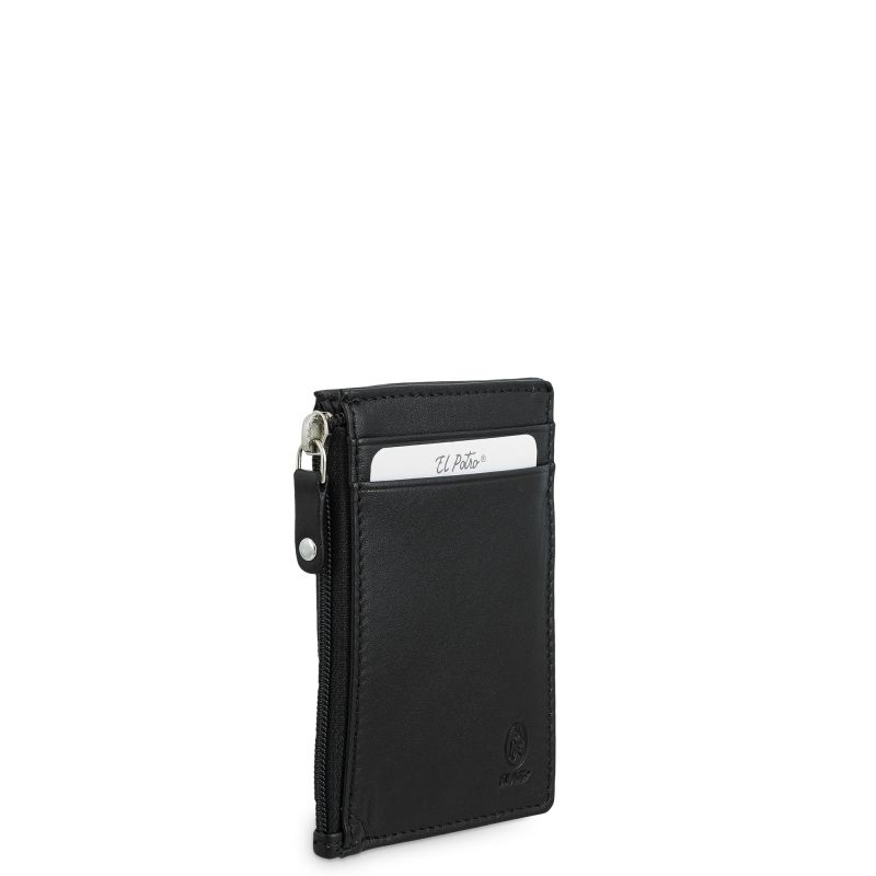 Monedero Llavero Piel Vacuno Hombre Negro Box