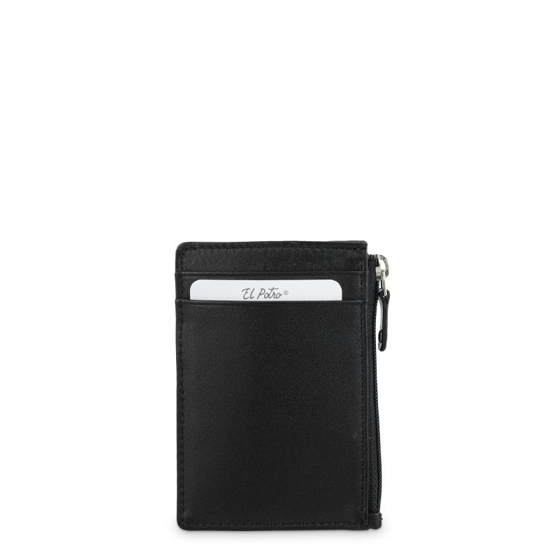 Monedero Llavero Piel Vacuno Hombre Negro Box