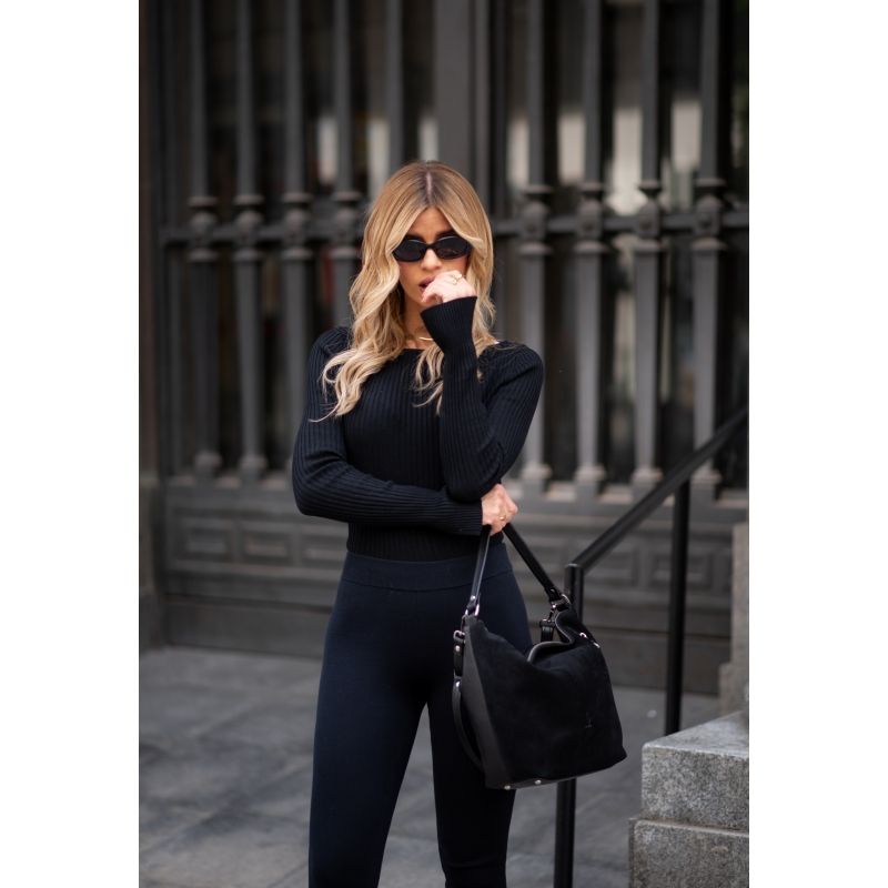 Bolso cerraje mujer negro Natural