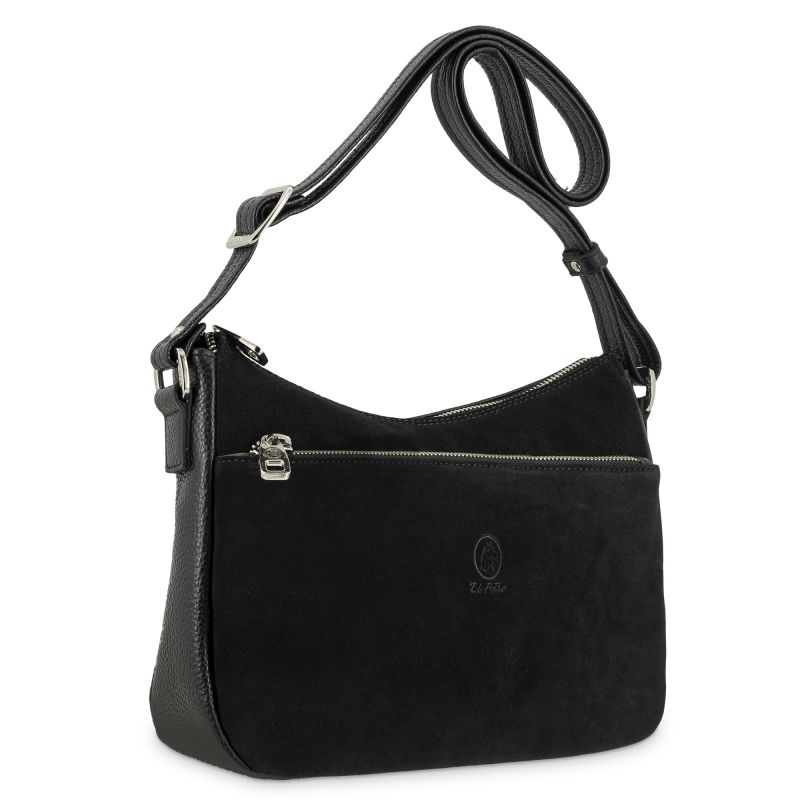 Bolso góndola piel mujer negro Natural