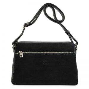 Bolso bandolera piel mujer negro Natural