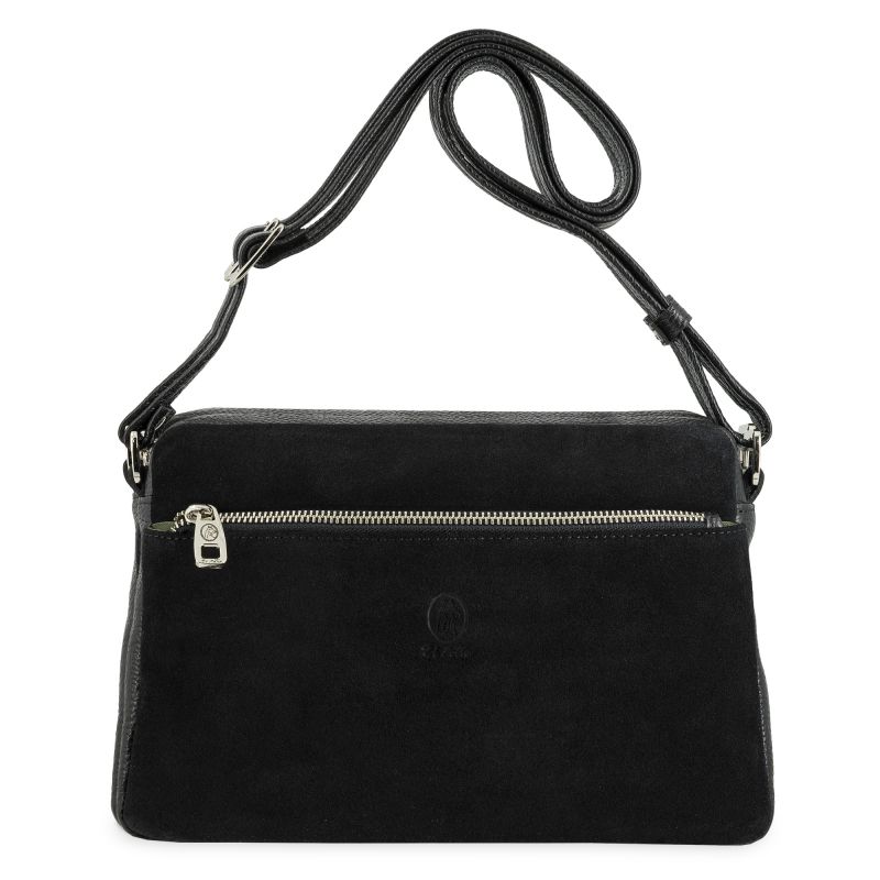 Bolso bandolera piel mujer negro Natural