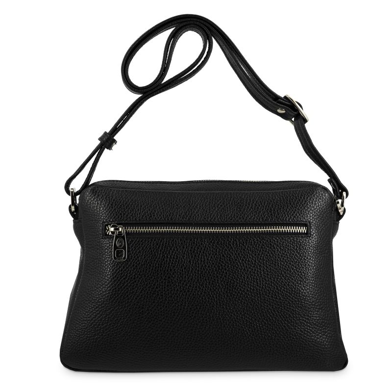 Bolso bandolera piel mujer negro Natural