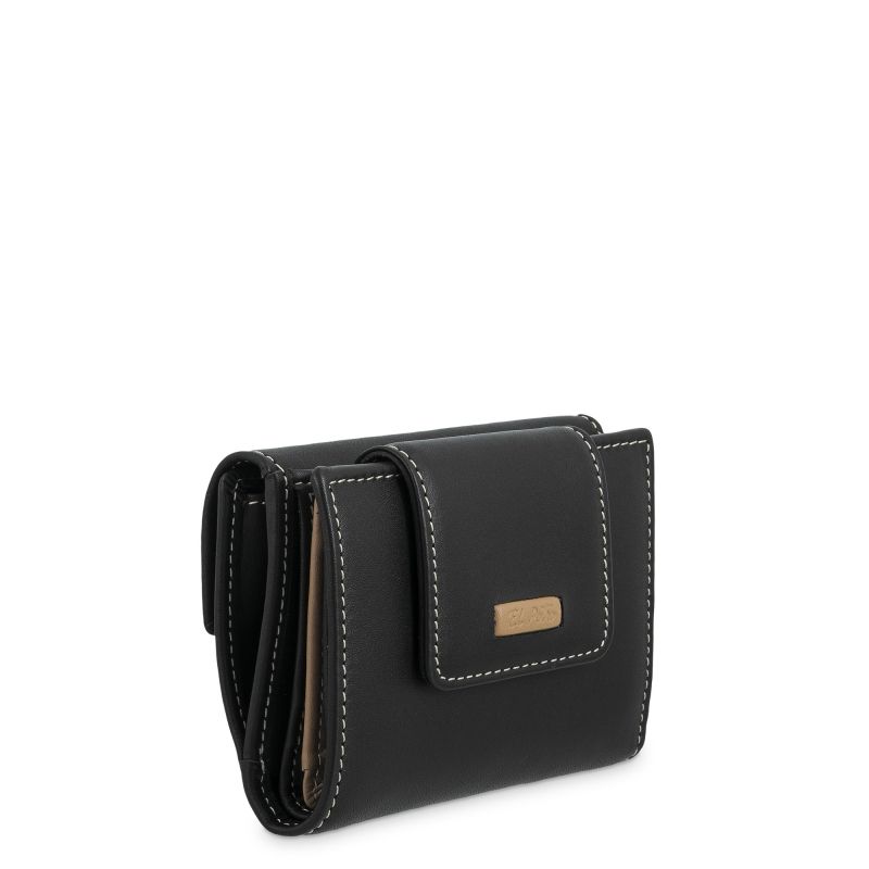 Cartera Piel Mujer Negro Mate