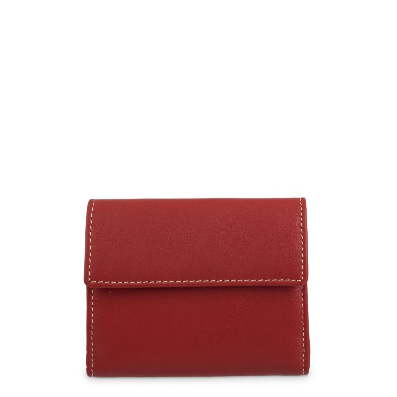 Cartera Piel Vacuno Mujer Rojo Mate