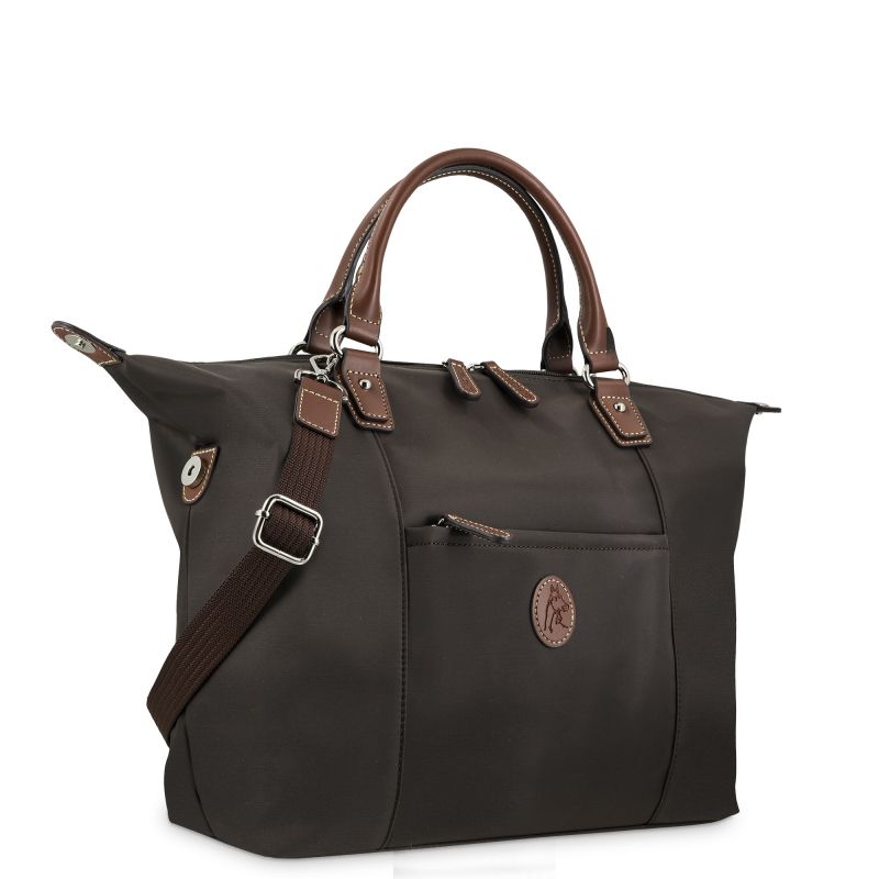 Bolso Nylon Mujer Marrón Mónaco