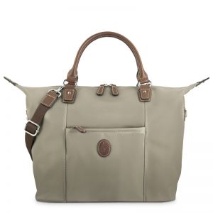 Bolso nylon mujer taupe Mónaco