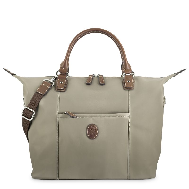 Bolso nylon mujer taupe Mónaco
