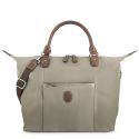 Bolso nylon mujer taupe Mónaco