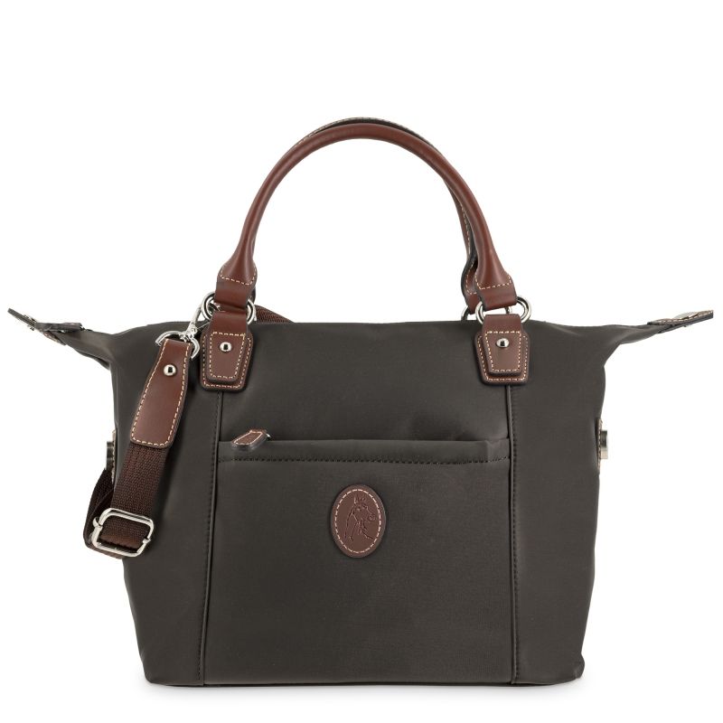 Bolso nylon mujer marrón Mónaco