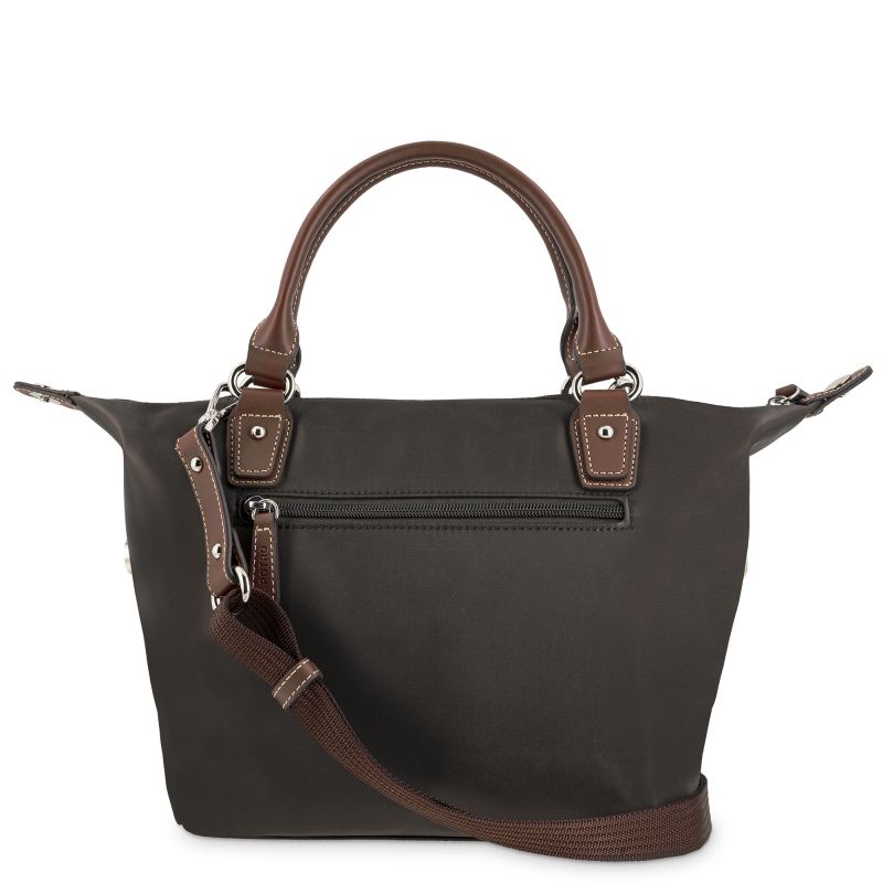 Bolso nylon mujer marrón Mónaco
