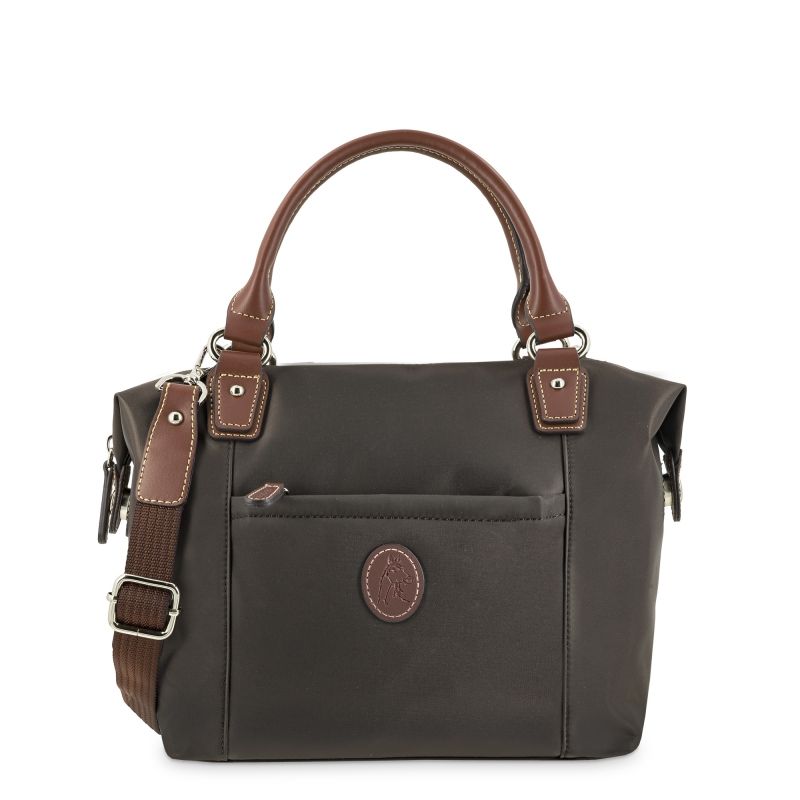 Bolso nylon mujer marrón Mónaco