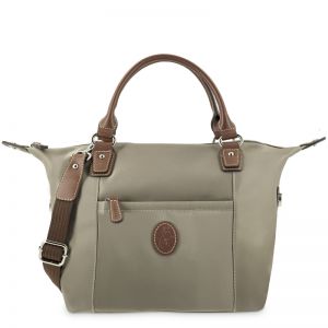 Bolso nylon hombre taupe Mónaco