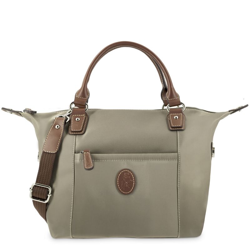 Bolso nylon hombre taupe Mónaco