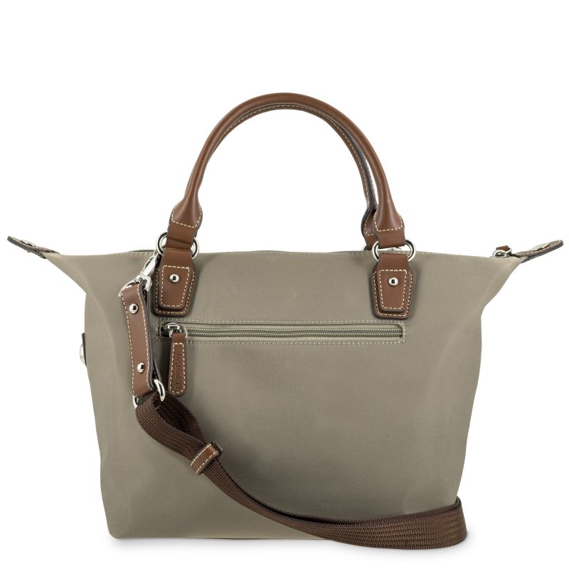 Bolso nylon hombre taupe Mónaco