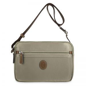 Bolso nylon mujer taupe Mónaco