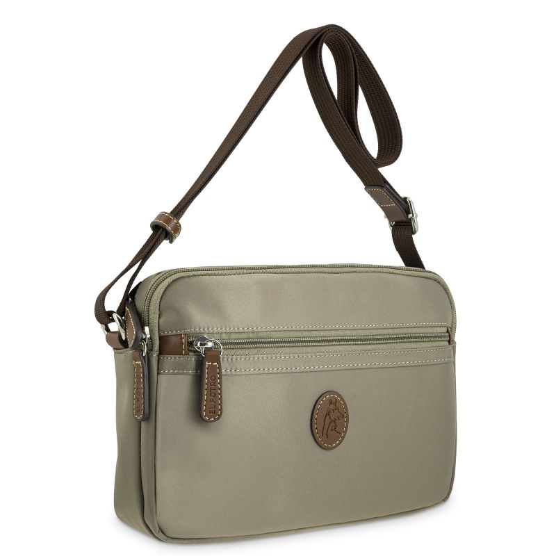 Bolso nylon mujer taupe Mónaco