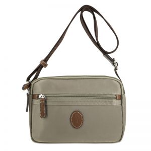 Bolso nylon mujer taupe Mónaco