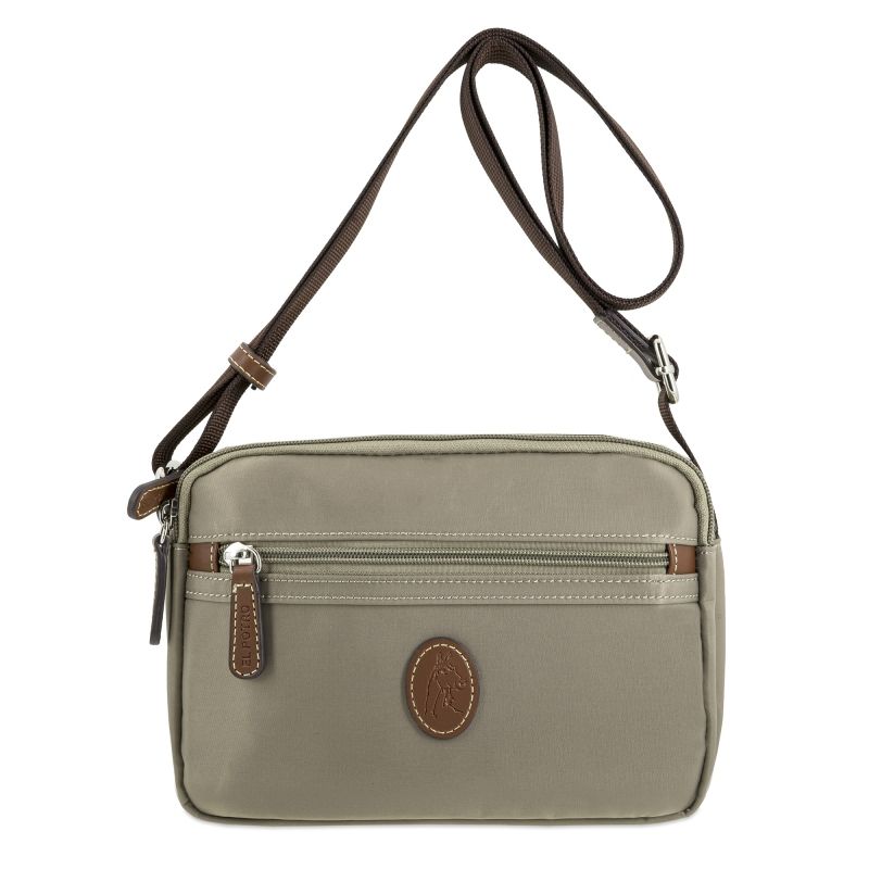 Bolso nylon mujer taupe Mónaco