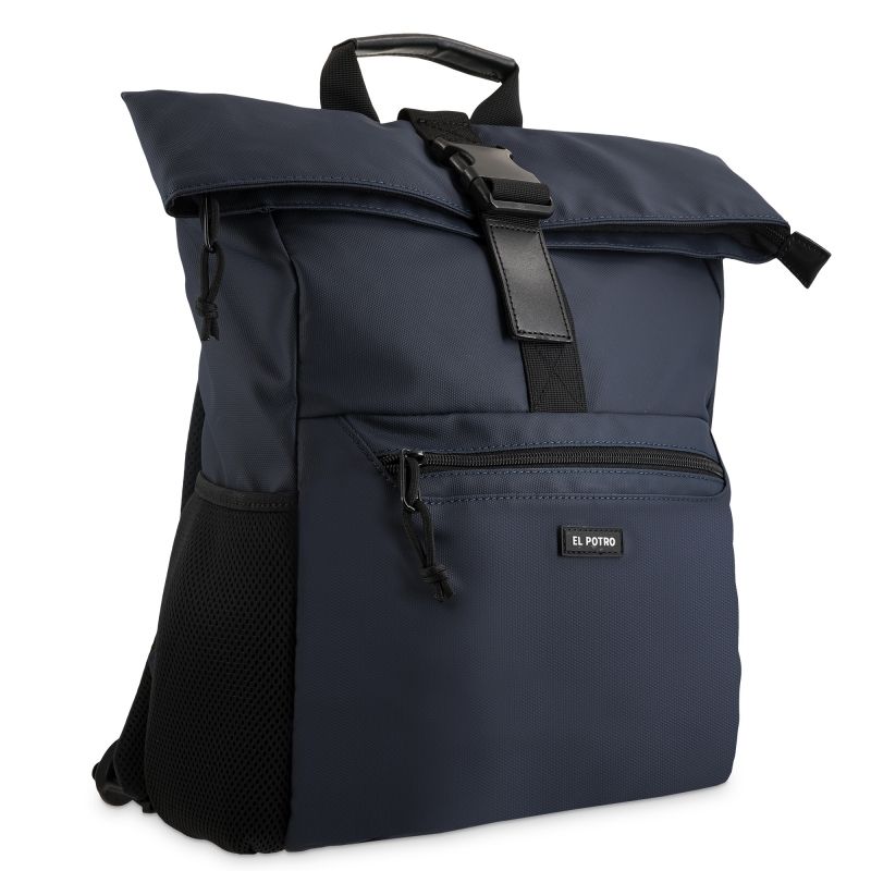 Mochila Nylon Hombre Azul New-Sport