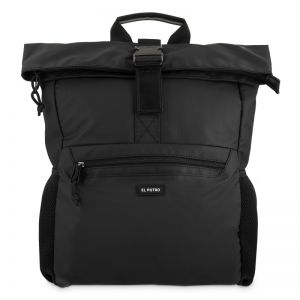 Mochila Nylon Hombre Negro New-Sport