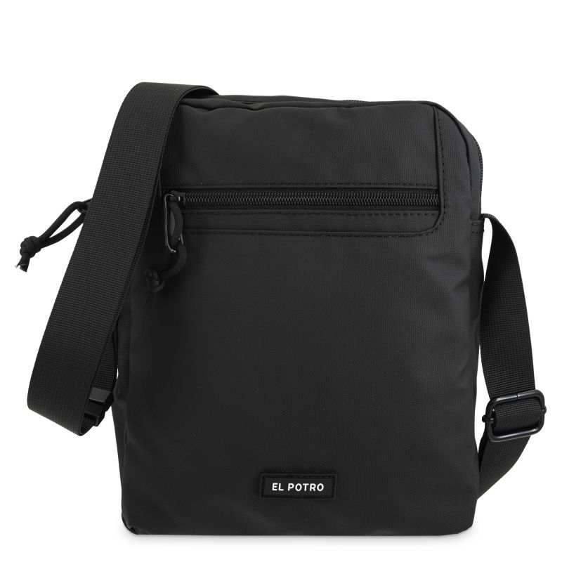 Bolso Nylon Hombre Negro New Sport