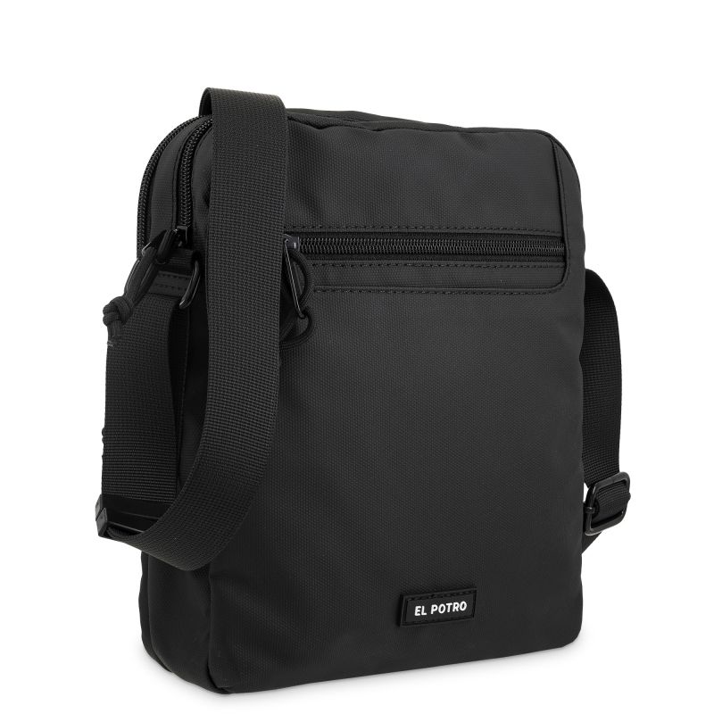Bolso Nylon Hombre Negro New Sport