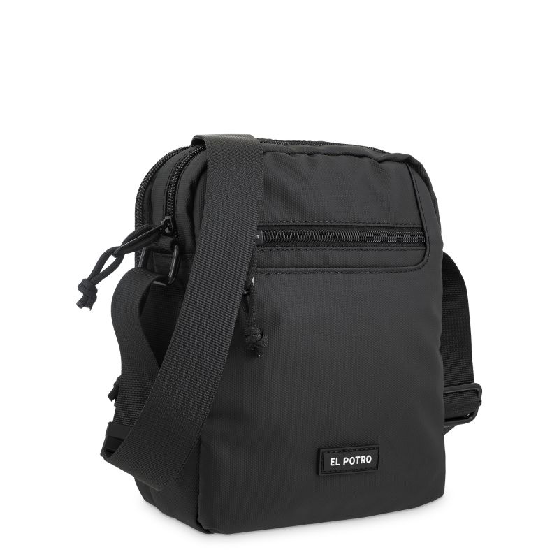 Bolso nylon hombre negro New Sport