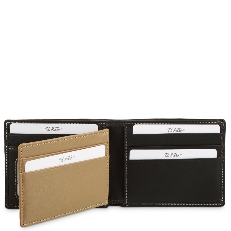 Cartera Piel Hombre Marrón Mate