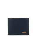 Cartera Piel Hombre Azul Mate