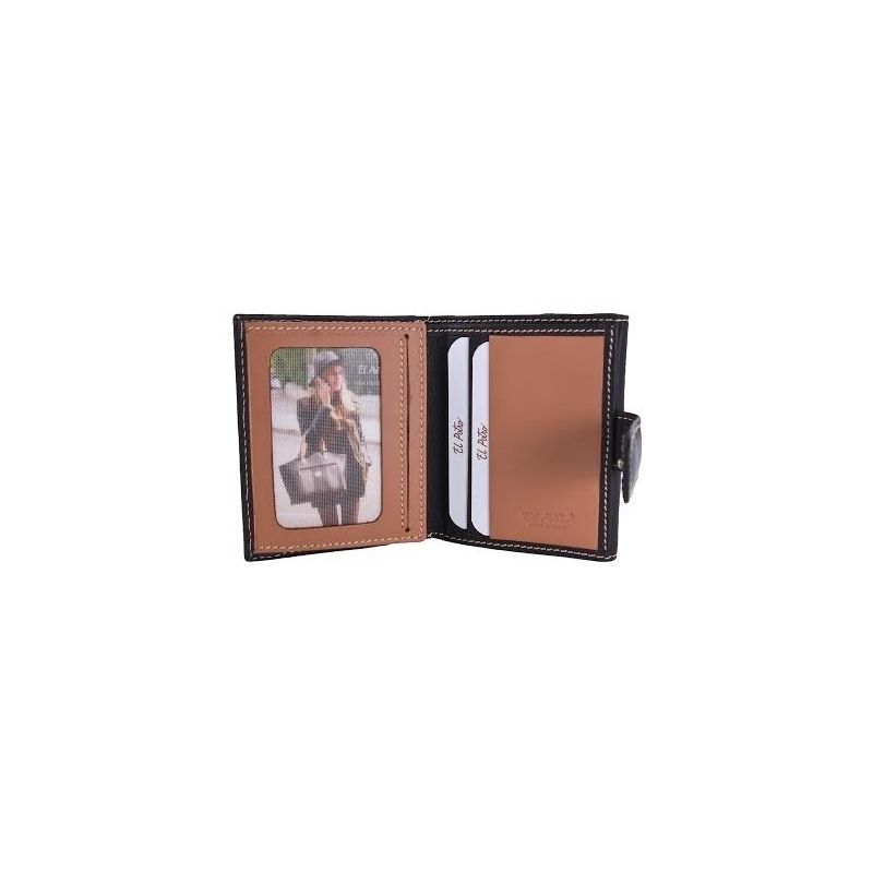 Cartera 100% piel vacuno hombre marrón Mate