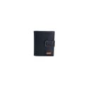 Cartera Piel Hombre Negro Mate