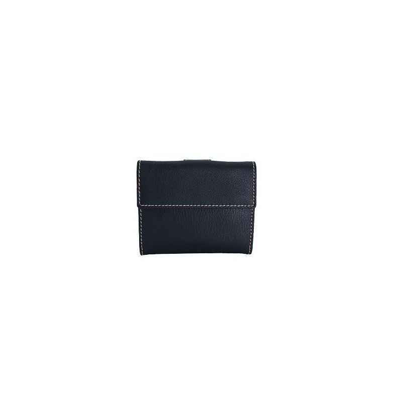 Cartera Piel Hombre Negro Mate