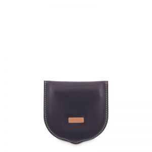 Monedero piel vacuno hombre negro Mate