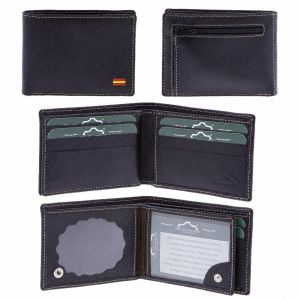 Cartera Portaplaca Policía nacional ovalada con monedero y bandera