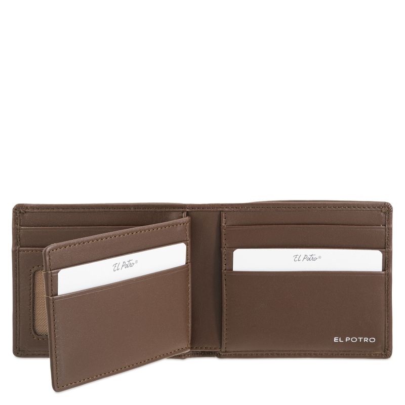 Cartera piel vacuno hombre cuero Metal