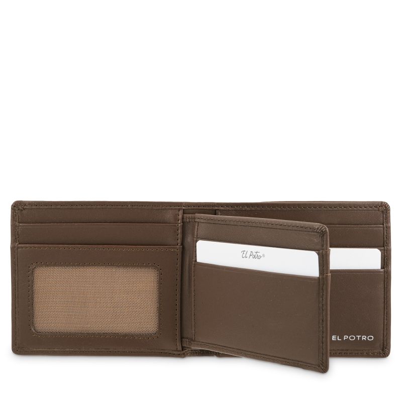 Cartera piel vacuno hombre cuero Metal